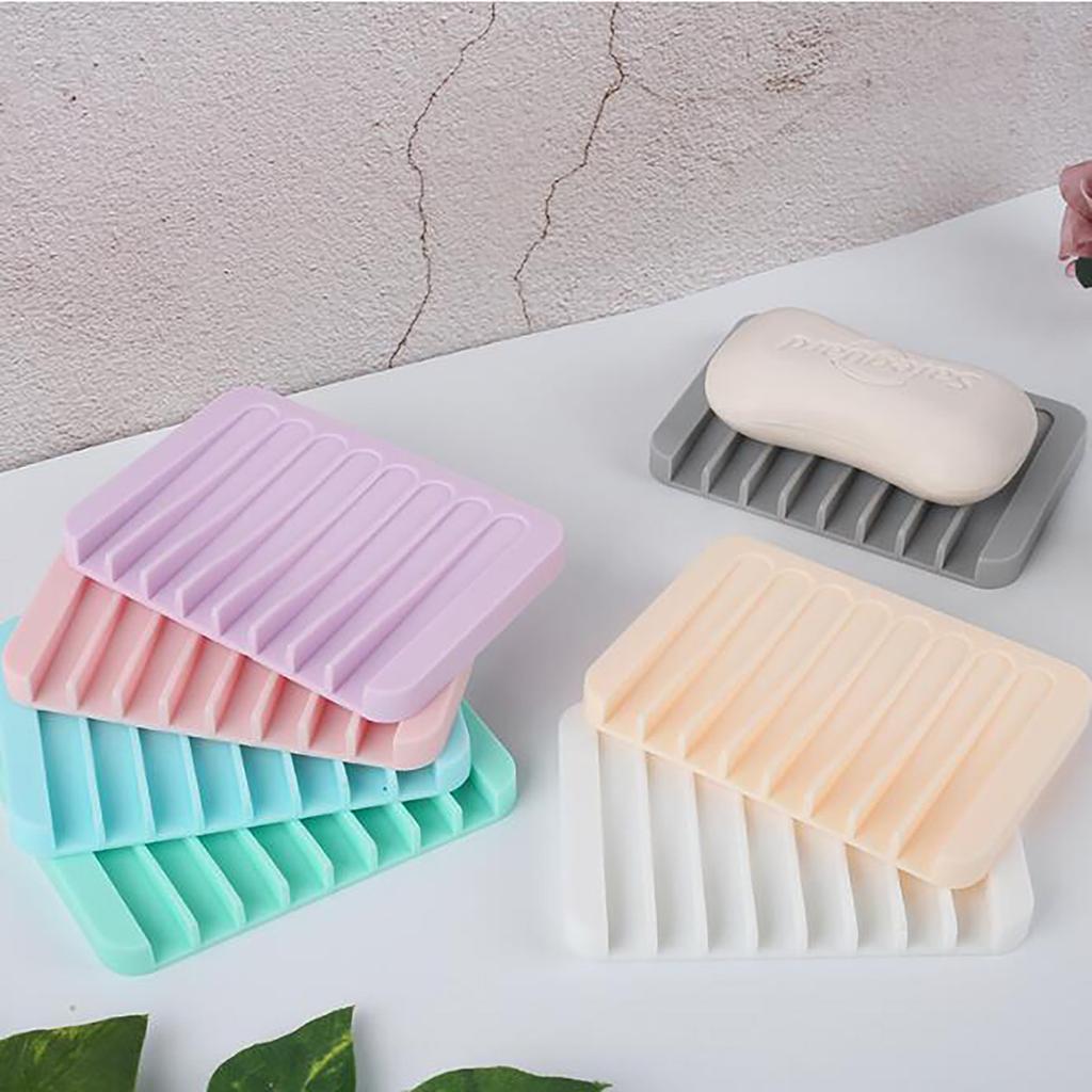 Creative Silicone Drainable Soap Dish Soap Holder Soap Holder Soap Holder
