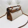 Nowej generacji płócienna torebka kopertówka ze skóry krowiej damska torba na ramię ukośny mała torba torba startowa