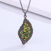 Gem Crystal Natural High-End Pendant Necklace Pendant Green Designer Craftsmanship Retro, Please Consult Customer Service Copper