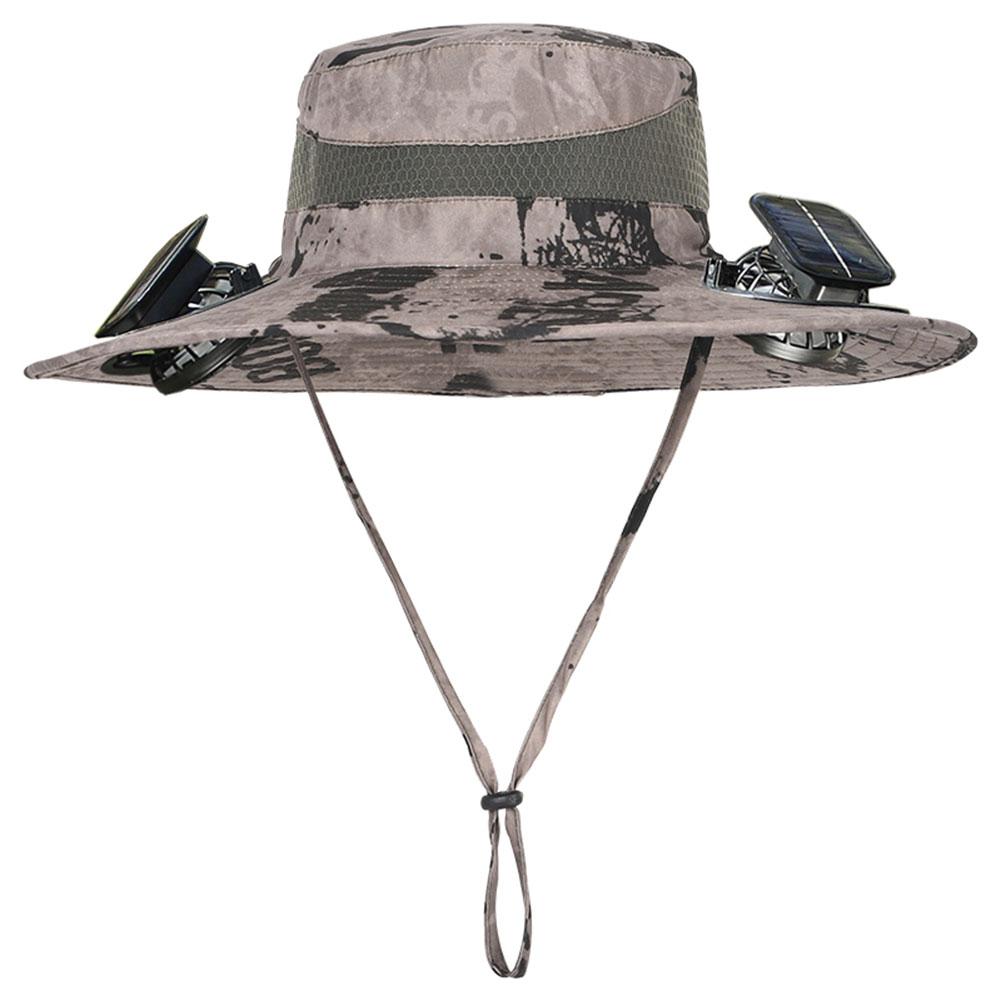Solar Fan Hat Portable Sun Cap Summer hat USB Rechargeable Single/Dual Cooling Fan Fishing Hat Fisherman Hiking Mountaineering