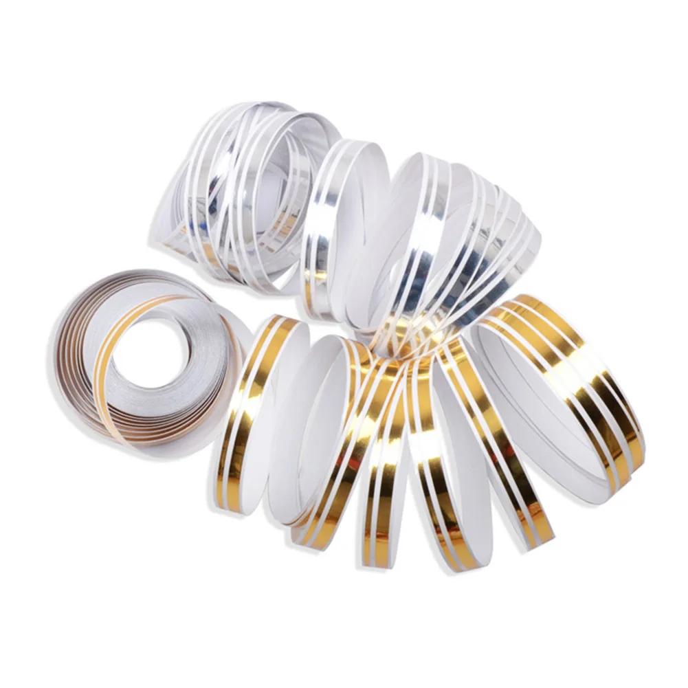 9.8m 1 Roll Striping Pin Stripe Steamline Double Line Tape Car Body Decal Vinyl Sticker Car Decoration Styling Tools Multicolor