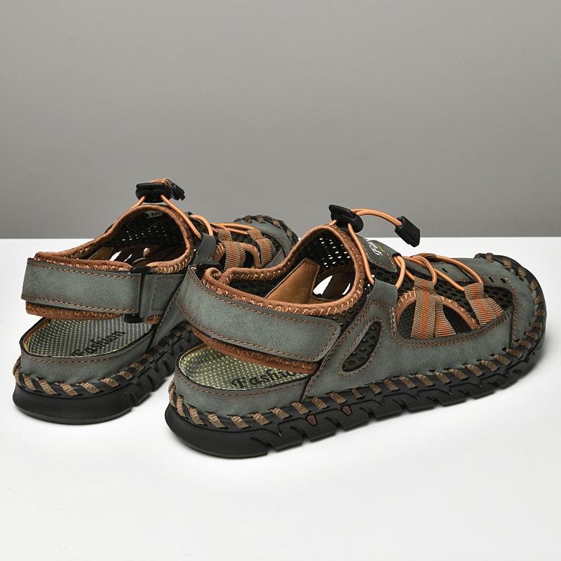 Летние мужские сандалии повседневные итальянские мужские туфли бренды уличные кроссовки — фото 3