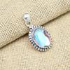 AAA+Mystic Topaz Gemstone Handmade 925 Sterling Silver Pendant Jewelry For Engagement Gift