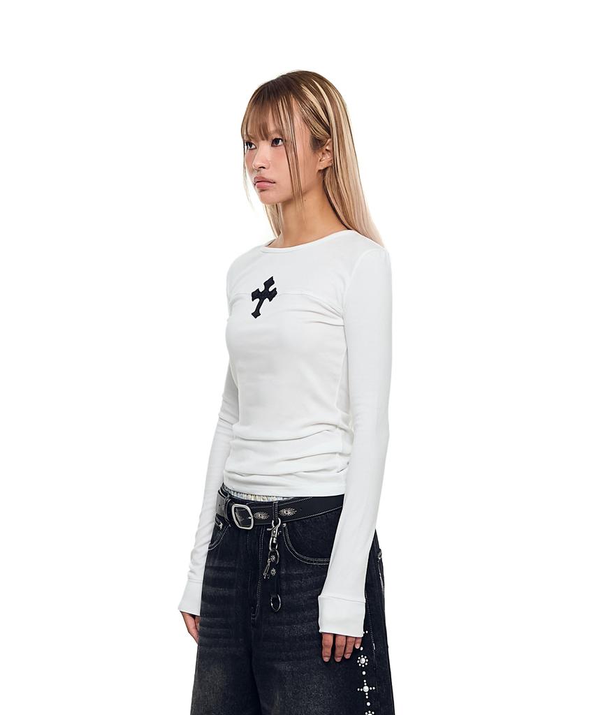 AAKAM Akm Cros2 Long Sleeve (White)