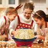 6 Quart Popcorn Machine, Stir Crazy Popcorn Popper Machine, Electric Hot Oil Popcorn Maker Machine, Large Lid for Serving Bowl and Two Measuring Cups