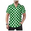 Camicia Casual Natalizia Stile Hawaiano Cardigan da Uomo per Capodanno Camicia a Maniche Corte Camicia da Uomo alla Moda