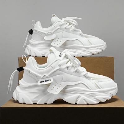 White Sneakers Sport Casual Lace-up Man Lightweight Vulcanize Shoes Walking Zapatillas Hombre Male 2024 Fashion Men
