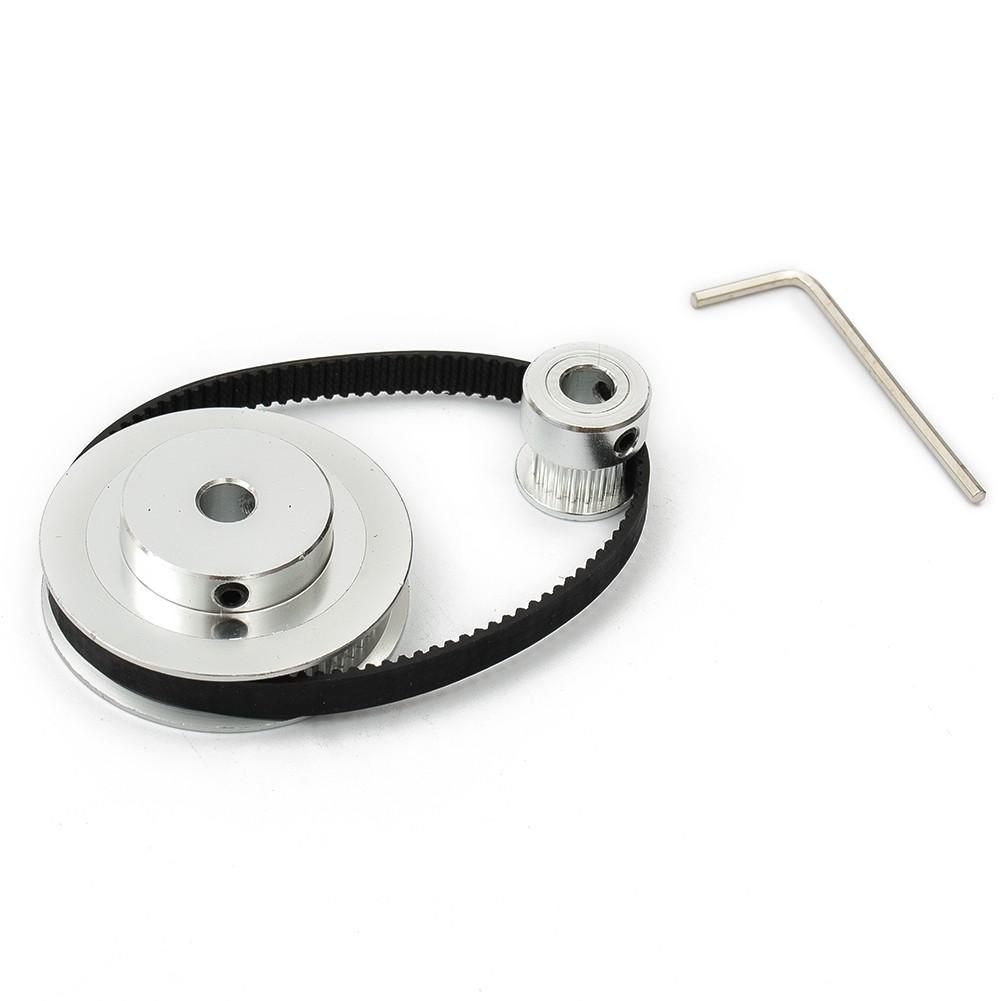 Aluminum Timing Belt Closed Loop 200mm with 20 and 60 Teeth for 3D Printer