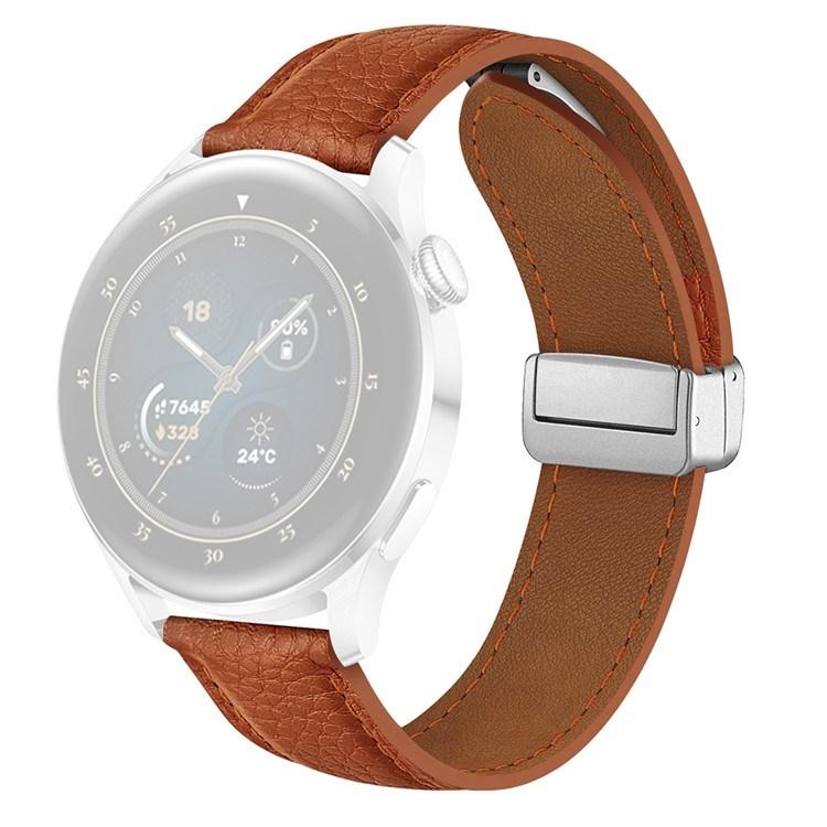 For Samsung Galaxy Watch3 45mm Huawei Watch GT 4 46mm Leather Strap 22mm Magnetic Watch Band