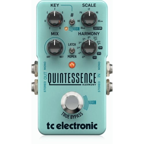 Tc Electronic Intelligent Harmonizer Pedal with TonePrint, Dual-Voice Studio-Grade Algorithms, MASH Footswitch, True Bypass, and Built-in Buffer, QUIN