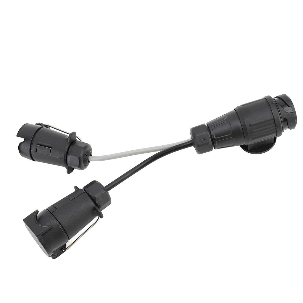 13 Pin To Twin 7 Pin Plug Towing Socket 12V EU Style Trailer Towing Adapter Extension Cable Conversion Plug