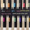 12-Color Pearlescent Soft Tip Paint Marker Set for DIY and Photo Albums