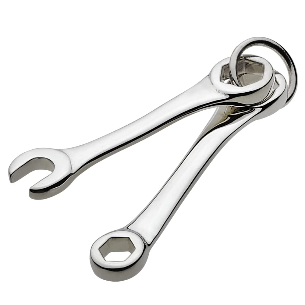 

Spanner Wrench Tool Pendant fp0191 [Figmart] [Silver Accessory]