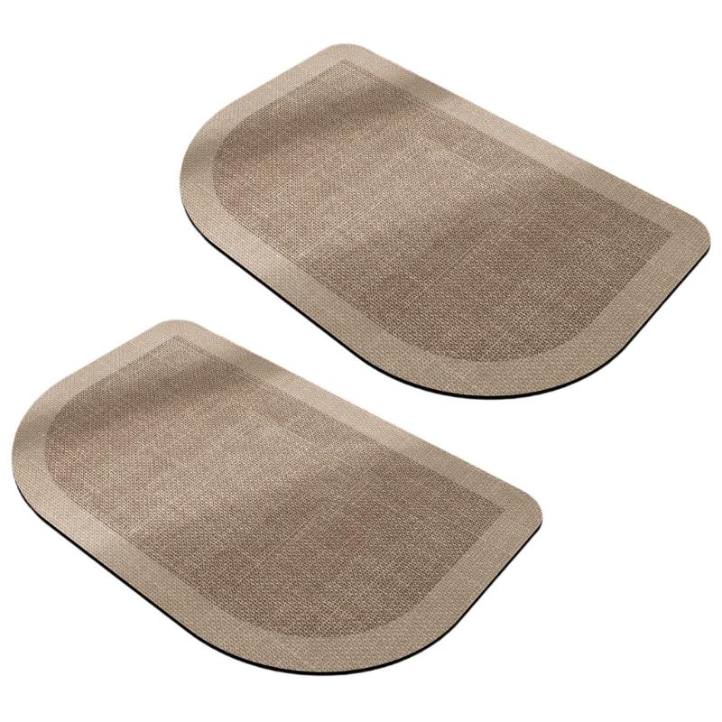 Pack of 2 AntiSlip Bathroom Mat for Shower Diatomite Super Absorbent Quick Drying Bath Mat Shower Room Door Mat for Home