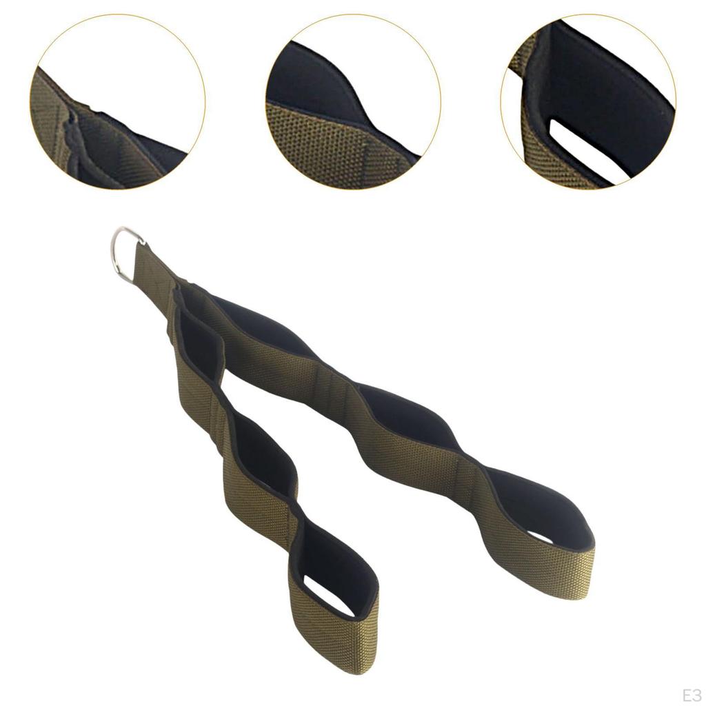 Cable Attachment for Tricep Rope with Multi-Length Handles Pull Down Exercises
