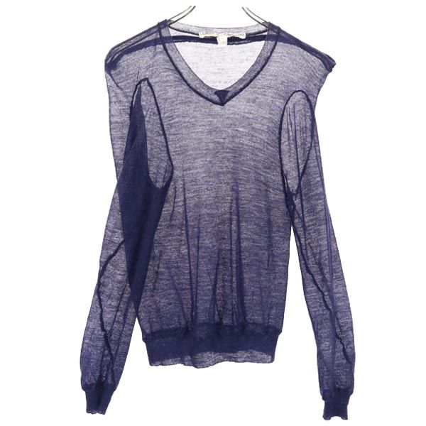 

COMME des GARCONS Сделано в Японии шерстяной свитер с длинным рукавом и V-образным вырезом Женский Б/У