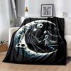 1pc The Nightmare Before Christmas Printing Blanket - Soft, All-Season Throw for Living Room, Bedroom,Personalized Gift with Adorable Cartoon Design