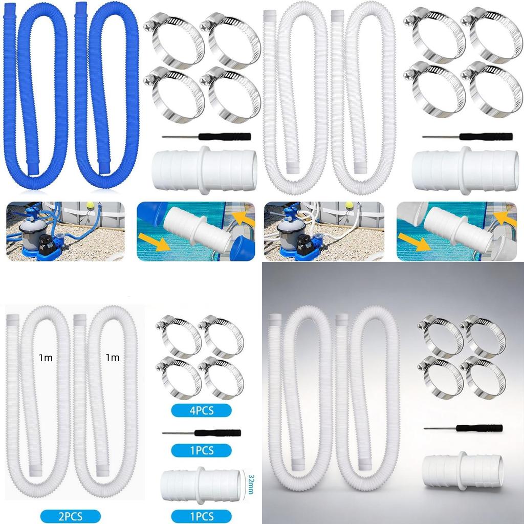 Mangueira para Piscina Intex 32mm Material PE Tubo de Reposição Para Circulação de Água da Piscina