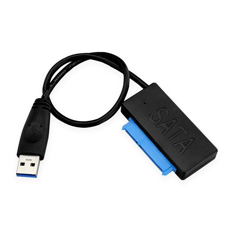 

Кабель-адаптер USB 3.0 на SATA 2.5 для жесткого диска HDD SSD 22Pin чёрный