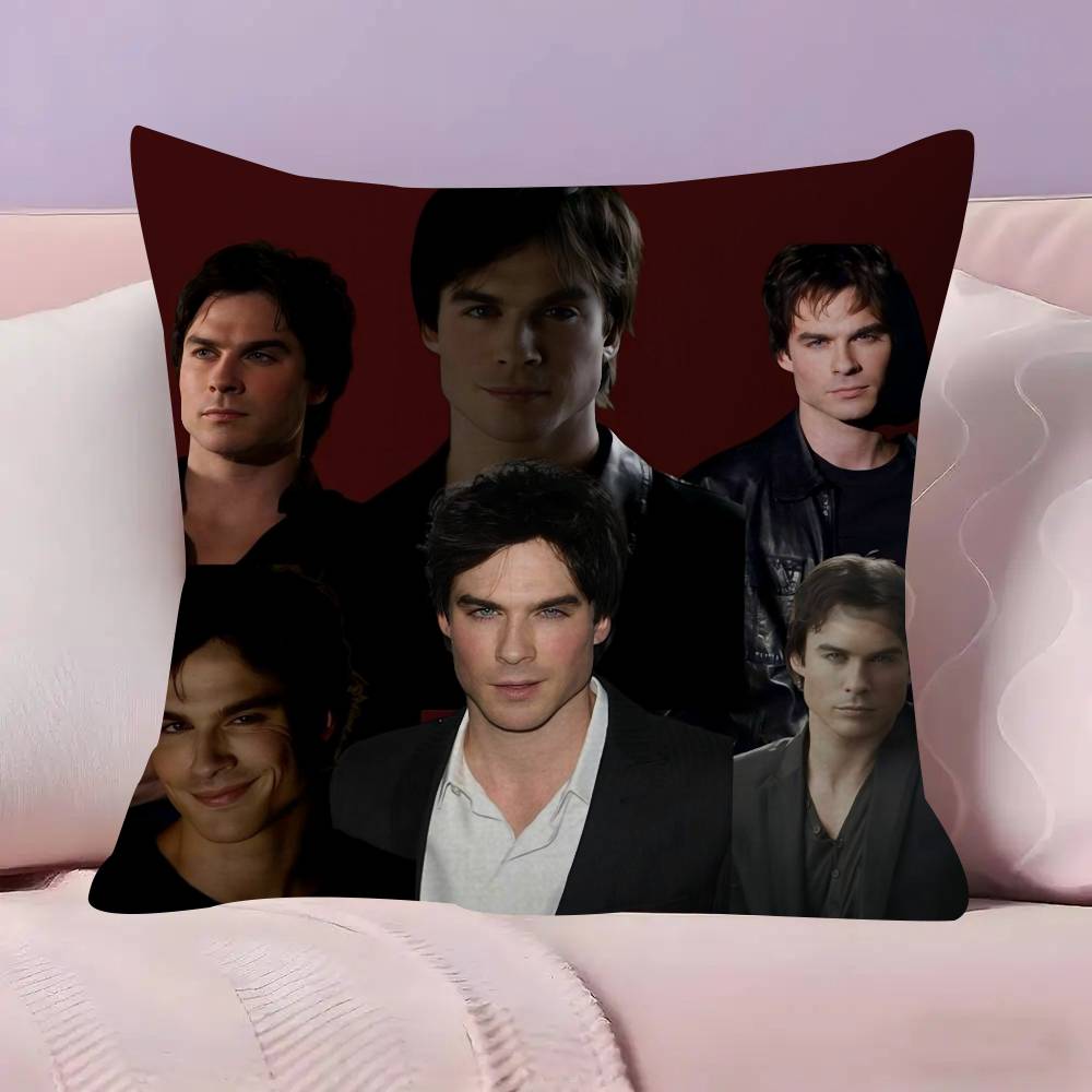

Damon Salvatore The Vampire Pillowcases Home Bedding Decorative Pillow Cover Wedding Super Soft Pillow Case 30x30cm