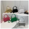 Trendy Street Style Pu Leather Handbag For Women Minimalist Square Shoulder Bag