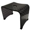 Senko Checker Bath Seat 71600 Chair, Medium, Height Approx. 25cm, Brown,