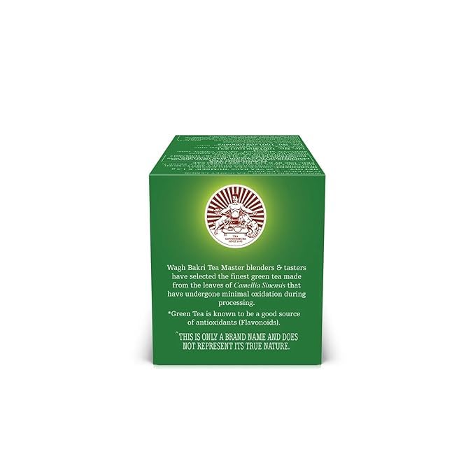 Wagh Bakri Green Tea Honey Lemon Refreshing Wellness Blend With Natural Flavour 25 Bags Per Box Pack Of 2