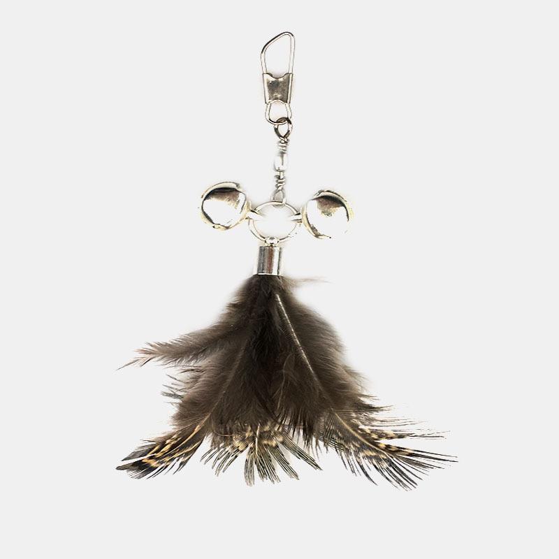 Cat Teaser Stick Replacement Head Bite-Resistant Feather Belt Bell Cat Toy Set Pet Supplies Kitten Relief Bite-Resistant Fang