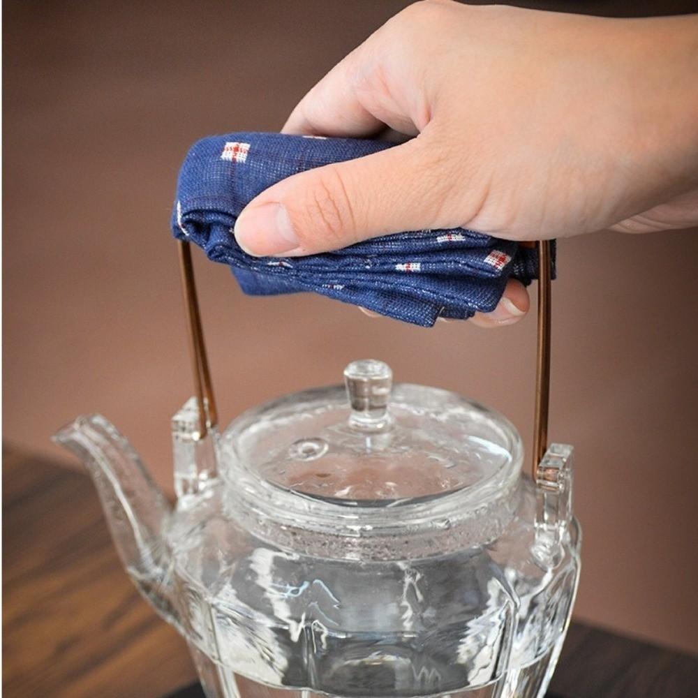 Hand Towels Linen Tea Towel Multipurpose Cloth Absorbent Towel Kitchen Towel Tea Table Use