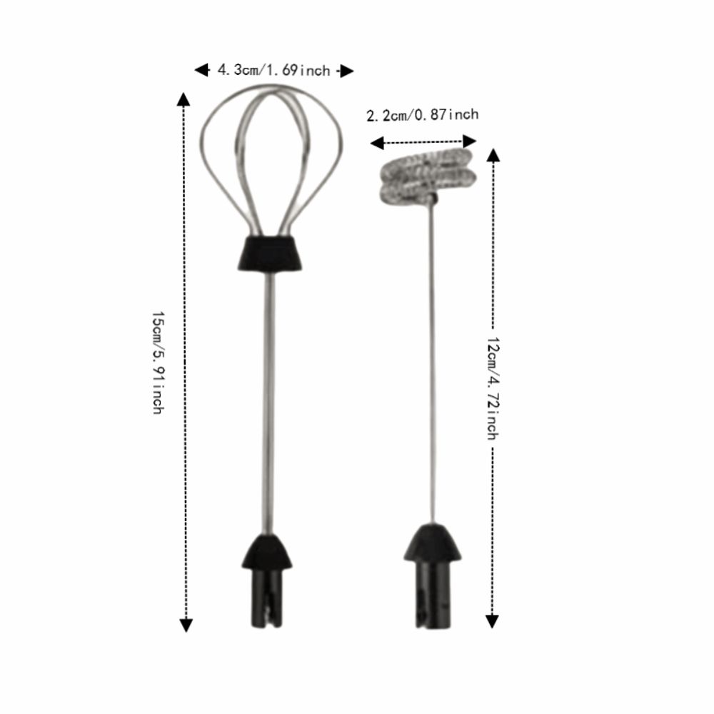 3 Speeds Milk Frother Plastic Stainless Steel Electric Whisk Frother Durable Drink Mixer Kitchen