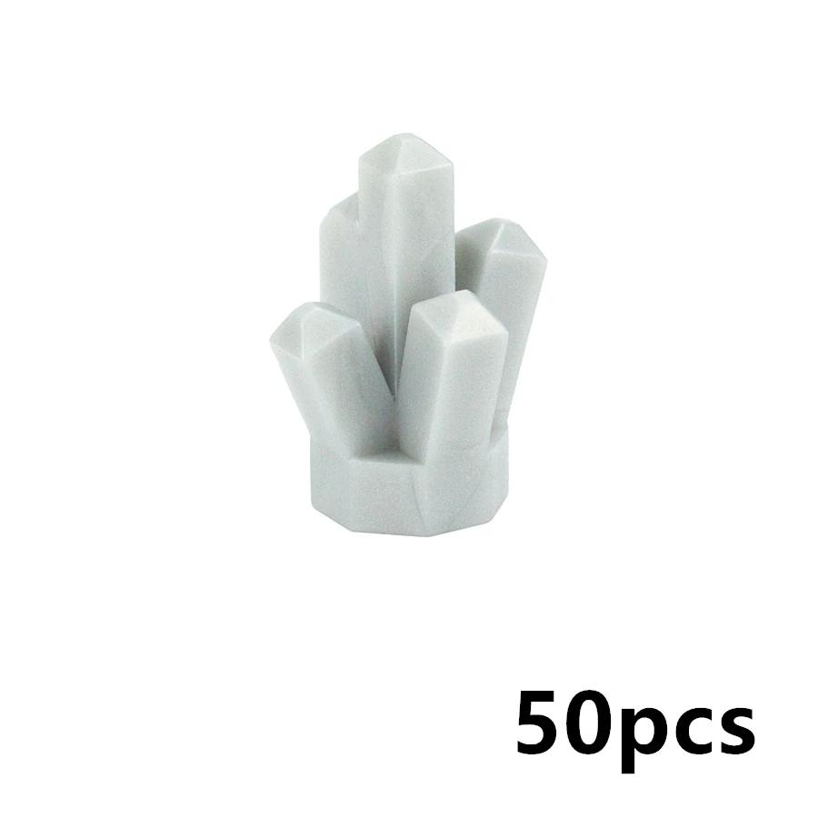50Pcs 30385 Crystal Stone Painted Gem MOC Gemstone Ore Building Block Particles Model Accessories Compatible Brick Leduo Toys