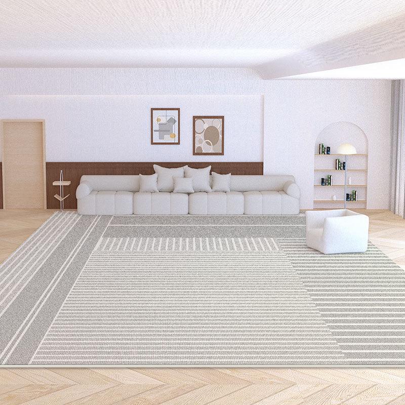 2024 Cream Loop Velvet Living Room & Bedroom Carpet - Waterproof, Stain-Resistant, Durable