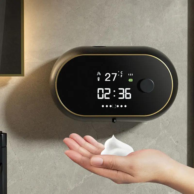 450ml Soap dispenser automatic induction hand sanitizer intelligent wall mounted foam hand washing household induction detergent