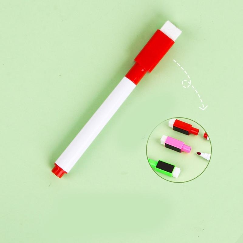 20 Pcs Whiteboard Pens Quick-Drying Whiteboard Markers Erase Marker with Eraser Caps for Office School and Home Use