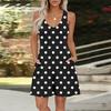 Vneck Sleeveless Womens Jumpsuit Printed Spring And Summer Casual Jumpsuit Shorts