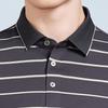 Antonio Men's Silk Blend Striped Polo Shirt
