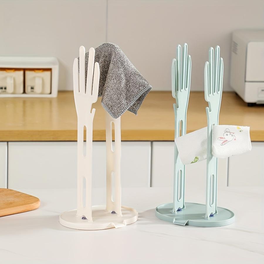 Kitchen Glove Stand Holder Rubber Glover Dryer Rack Towel Holder Drain Countertop Storage Rack Kitchen Sink Accessories Tool New
