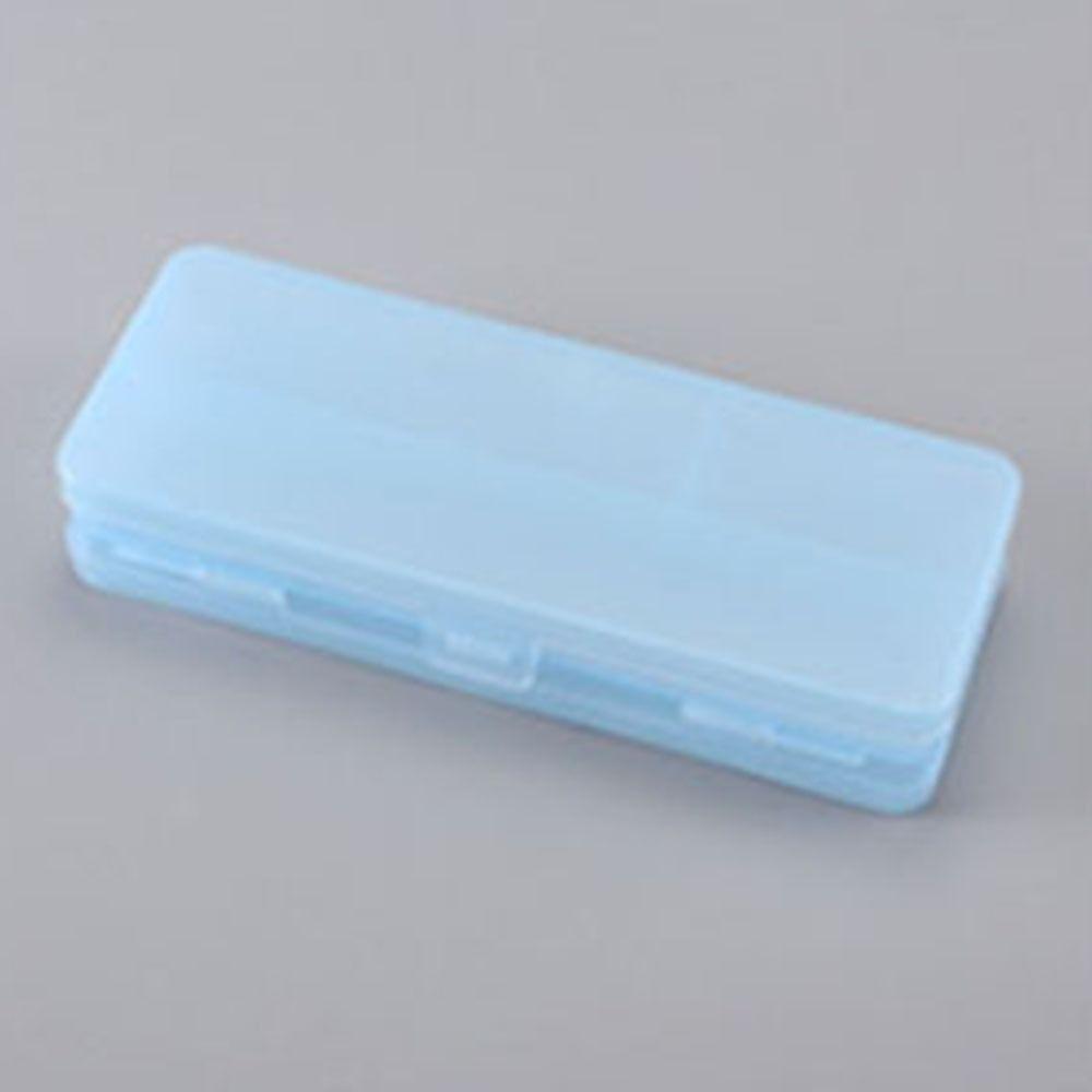 Macaron Transparent Pencil Case Plastic Simple Pen Case Durable Dual-Layer Pencil Box  Stationery