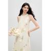 Qiushui Yiren Elegant Floral Sleeveless Dress