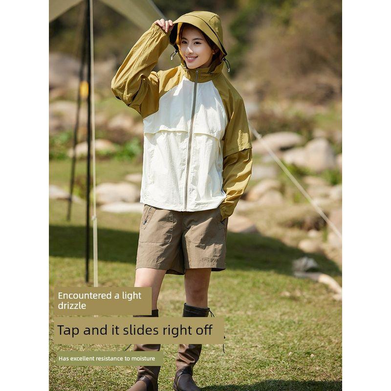 Outdoor Mountain Light UPF50 Detachable Brim Sun Protection Clothing Men Summer Fishing Outwear Export Wind Shield