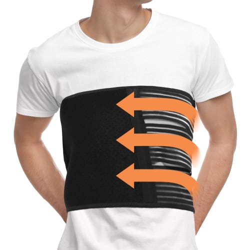 

Chefal Rib Support Bust Band Corset [Supervised by a Judo Therapist! 3 Belts Provide Firm Chest Compression] Supports your ribs and chest in any situa