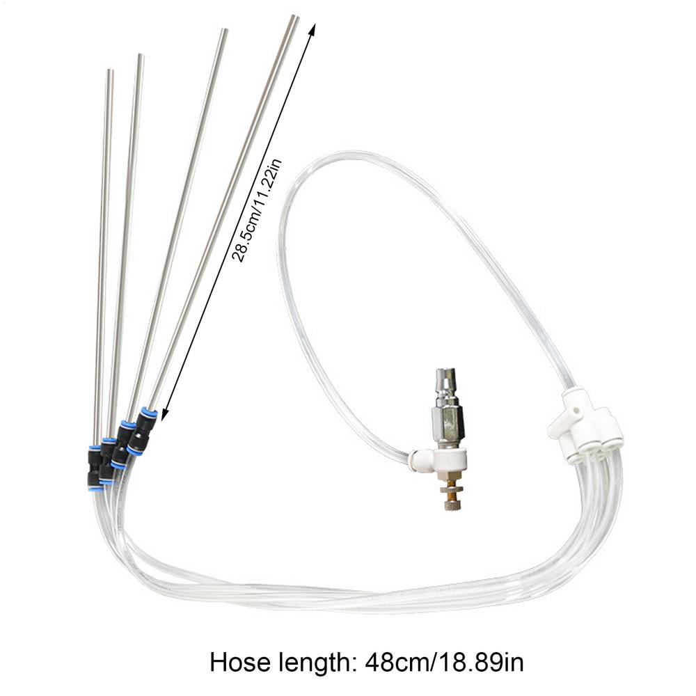 Pneumatic Pulse Cleaner Cleaning Removal Anti-Slip Pneumatic Brush Tool for Vehicle Maintenance Garage Combustion Chamber