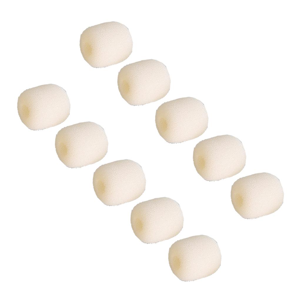 10 Peças Para-brisa para Microfone de Lapela Cobertura de Espuma para Microfone de Headset Para-brisa para Microfone Lavalier para Microfone K9