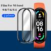 Glasfolie für Mi Band 9 8 7 6 5 Armband Displayschutz SmartWatch Zubehör Miband5 miband6 für Xiaomi Mi Band 4 5 6 7 8 Folie