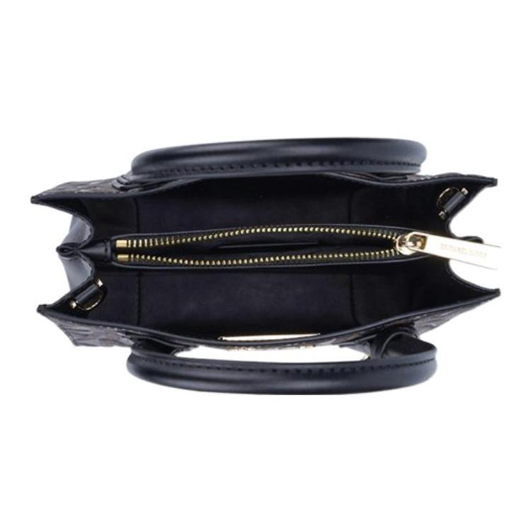 New MICHAEL KORS Cow Leather Small Square Bag Daphne Bag Shoulder Bag Crossbody Bag Women's Brown & Black 35F1GM9M2B-BROWN/BLACK