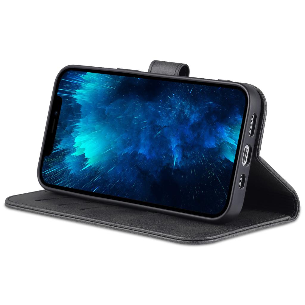 AZNS For iPhone 16 Pro Max Case PU Leather Wallet Phone Cover