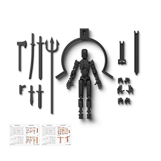 Conjunto de Figura de Ação Magnética 3D com Juntas Móveis Impresso em 3D DIY Montar Brinquedo Manequim Robô de Atividade de Corpo Inteiro Figuras de Ação de Jogos