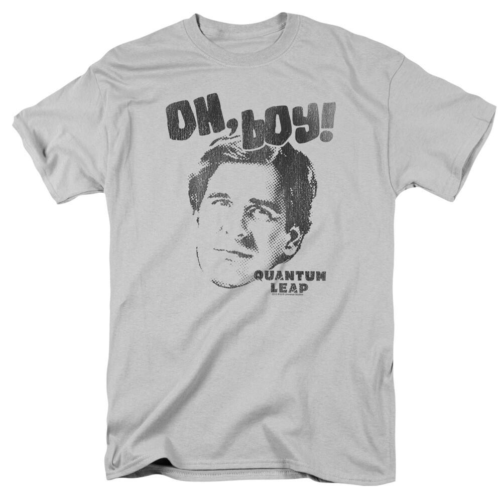 

26 Quantum Leap Oh Boy T Shirt Licensed Sci-Fi TV Time Travel Show Tee Silver Unisex T-Shirt XL