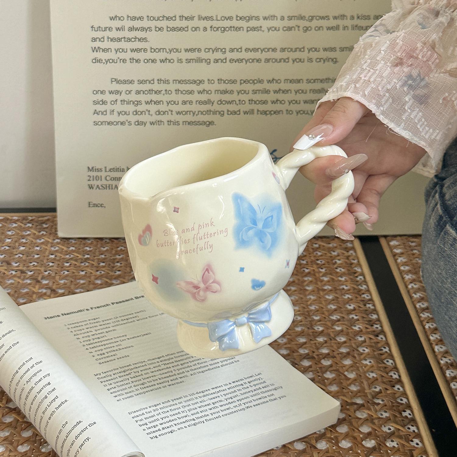 

Кружка Девушка Высокий вид Инс Кубок Керамическая Чашка Дом Чашка для воды Офис Кофе Завтрак Чашка 301-400ml