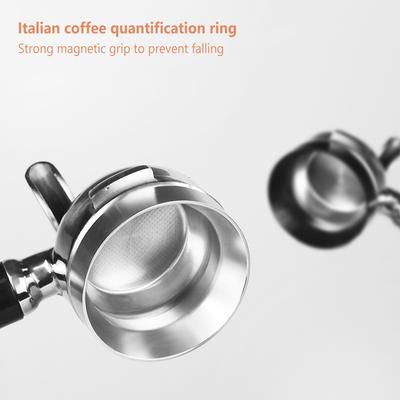 51mm/58mm Coffee Dosing Ring With Strong Magnetic Lightweight Aluminum Alloy Espresso Dosing Funnel